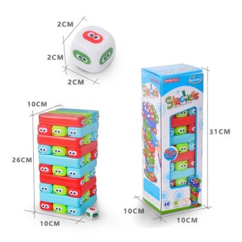 Jenga Con Dados (30 Piezas) 10X10X26Cm /Cod. 782-Mh430179