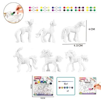 Unicornio De Yeso Para Pintar Diseños Mixtos 0X0X0Cm /Cod. 782-Mh718389