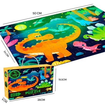 Rompecabezas Dinosaurio Luminoso 96Pcs 50X34X0Cm /Cod. 782-Mh719206