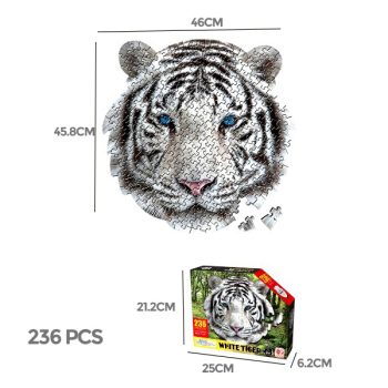 Rompecabezas Tigre Blanco 236Pcs 45,8X46X0Cm /Cod. 782-Mh719215