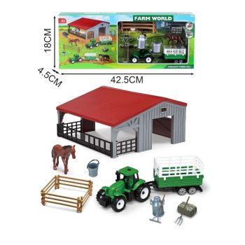 Set De Granja Con Maquinaria Y Establo0X0X0Cm /Cod. 782-Mh721774
