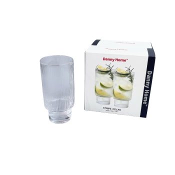 Vaso De Vidrio 4 Piezas 6.8 * 14.1 * 5Cm /COD. 799-CB-145