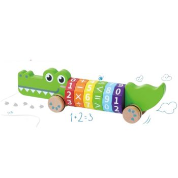 Juguete Aritmético De Cocodrilo De Madera Tamaño Del Producto: 33 * 7 * 9 Cm /Cod. 799-F9Ed-8012