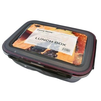 Fiambrera 28 * 22 * 8 Cm 417G,2900Ml Acero Inoxidable 304 # + Silicona + Pp /Cod. 799-Ss31-04