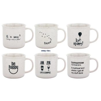 Taza De 350Ml F9.5 * 9.5 * 8.5Cm 318 Gramos Porcelana /COD. 799-T01-185D