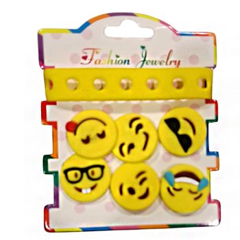 Set DE Accesorios Decorativos En Forma DE Emoji /cod. 160-215225-7