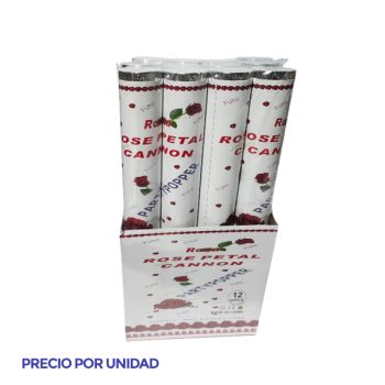 Party Popper Manual Color Red Con Petalos Red 40 Cm /Cod. 160-Dzx-5