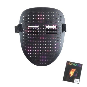 MASCARA CON LUZ LED 8 HORAS 17*20,5CM /COD. 160-EP08693