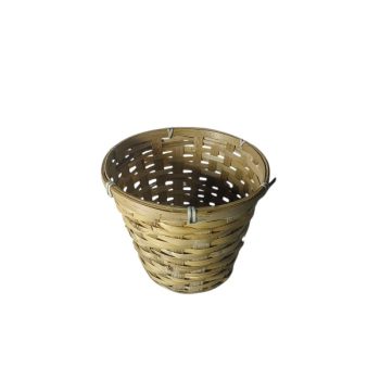 Cesta Redonda De Mimbre Natural 19*16Cm /Cod. 211-028825-8