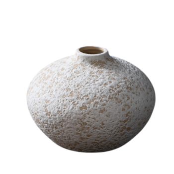 Base DE Ceramica Decorativa Diseño Natural Color Ivory Y Terracota Diam 2,2cm /cod. 214-zj02
