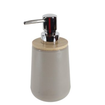 Dispensador De Jabon Color Ivory Con Detalles En Bambu /Cod. 218-Ycl3350-30