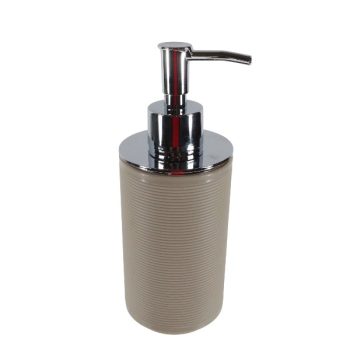 Dispensador De Jabon Color Ivory Con Detalles En Silver /Cod. 218-Ycl3350-32