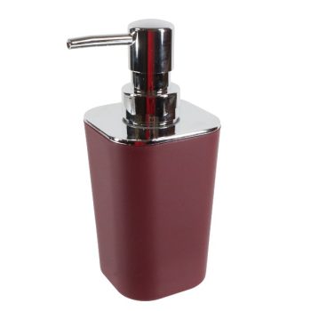 Dispensador De Jabon Color Wine Red Con Detalles En Silver /Cod. 218-Ycl3350-57