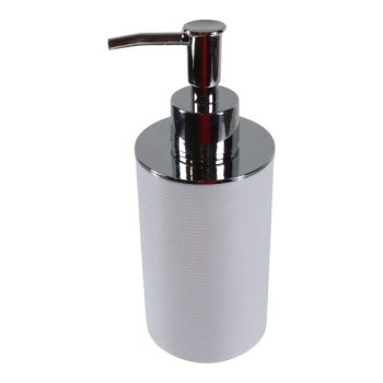 Dispensador De Jabon Color White Con Detalles En Silver /Cod. 218-Ycl3350-6