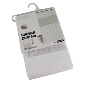 Cortina De Baño White Con Ventana De Malla Translucida /Cod. 218-Ycl3350-9