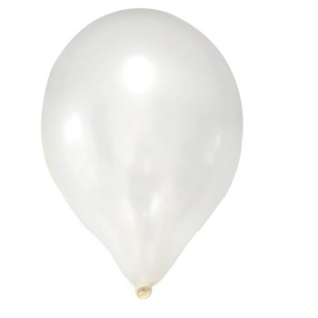 Bolsa 25 Globos White 10" /Cod. 100-Glo2510-68