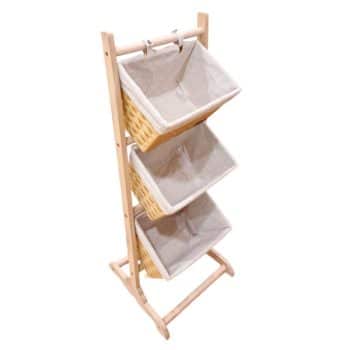 Organizador DE 3 Pisos Madera 35*35*102cm /cod. 217-sy-38