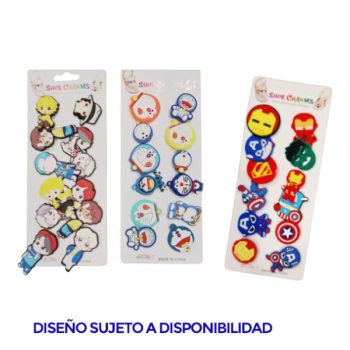 Set 12 Accesorios Sandalias Diseños Mixtos /Cod. 241-20562506-3
