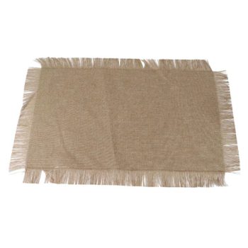 Individual Natural Con Pelitos Borde 30X45Cm /Cod. 286-0713-1I18