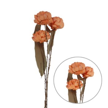 Ramo 3 Flores Con Accesorios Salmon 60cm /cod. 710-11297-35