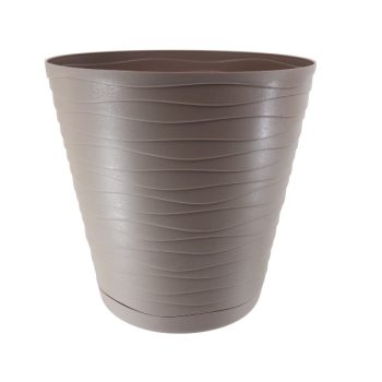 Maceta Plastica Tedi 30 Beige Mate /Cod. 738-Dt30-Be