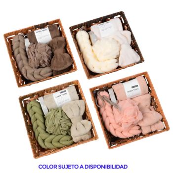 Set DE Baño Con Accesorios Exfoliantes /cod. 218-hd-2114