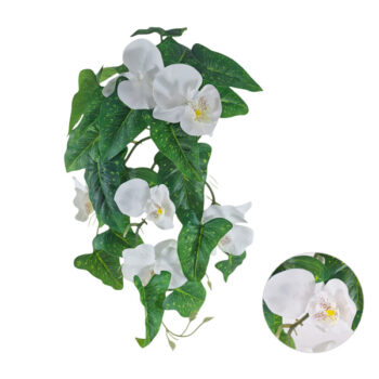 Hojas Green Con Flor White 50cm /cod. 200-016525-6