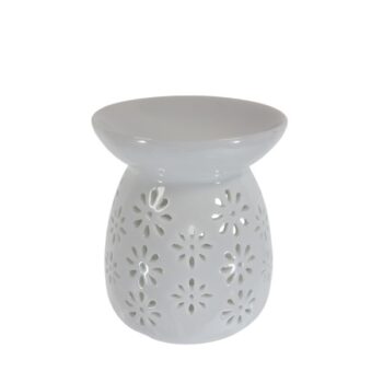 Quemador Ceramica White 10.5*10.5*11.4Cm /Cod. 214-Mc5041