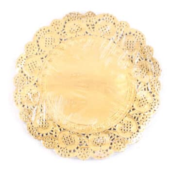 Blonda Papel Redonda Gold D:10" /Cod. 160-Blon10-70