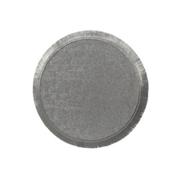 Individual Redondo Texturizado Color Silver /cod. 218-702325-80
