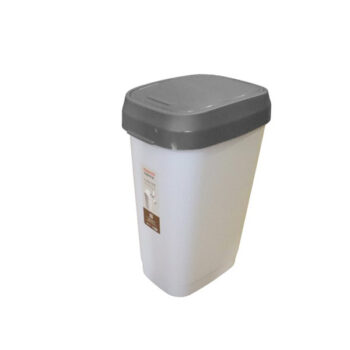 Basurero DE Tapa Abatible Y Cuerpo Liso /cod. 218-d162