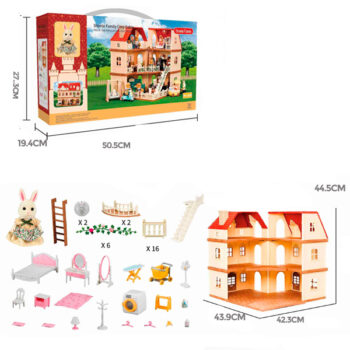 Set Villa 3 Pisos Con Animal /cod. 223-a09