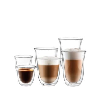Copa Doble Pared 6 Piezas/:conjunto Sin Mango 2*60ml 2*190ml 2*220ml /cod. 799-dw09-3t