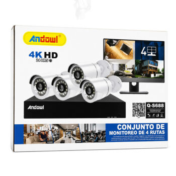 Set 4 Camaras DE Vigilancia 4k /cod. 810-q-s688