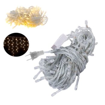 SERIE 128 LUCES LED CASCADA AMARILLO CLARO