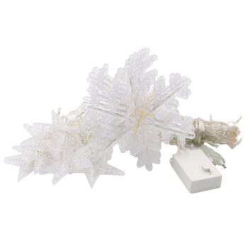 Guirnalda 126led DE 12 Copos DE Nive Con Control Warm White H92cm /cod. 123-20227-18