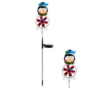 Estaca Solar Metal 70cm 8 -10horas Pingüino /cod. 123-238061