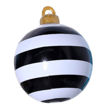 BOLA INFLABLE PLASTICA BLACK WHITE /COD. 123-BOLNA252-66
