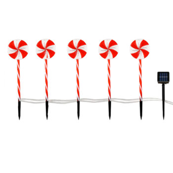 ESTACAS MELCOCHAS 5PCS 47CM 2MTS 55 LUCES LED
