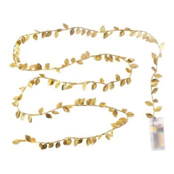 Guirnalda Hojas Gold Bateria 2mts /cod. 123-l2520-70