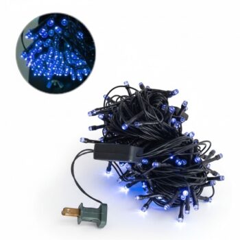 SERIE DE 100 LUCES LED AZULES CON CONECTOR