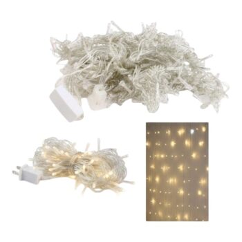 SERIE DE 300 LUCES LED CASACADA BLANCAS CON CONECTOR