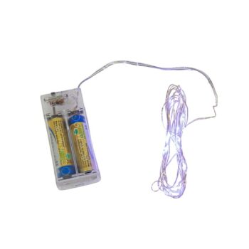 Serie DE 20 Luces Bombillito Azul DE Bateria /cod. 123-ldb20boa