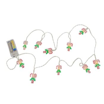 Guirnalda 10 Bastones Melcocha Luz Led Warm White Bateria /cod. 123-melco-mix
