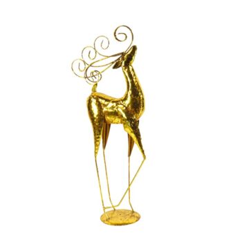 VENADO METALICO GOLD DE PIE