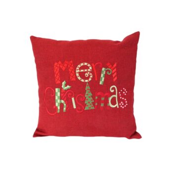 Almohadon 40cm Merry Christmas Red /cod. 139-2001ar