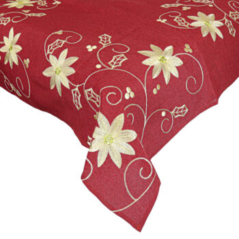 Mantel Cuadrado Burgundy C/pas /cod. 139-2110mc36