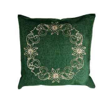 Cobertor Almohadon Green Con Pastoras Gold 40x40cm /cod. 139-24013a40