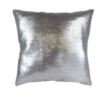 COBERTOR ALMOHADON SILVER LENTEJUELAS 45X45CM /COD. 139-25035A45