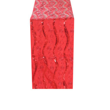 Camino Mesa Red Con Bordado Red 33x182cm /cod. 139-25047cm72